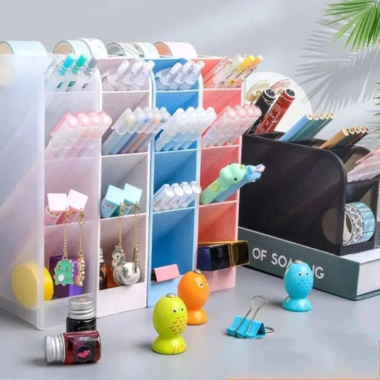Colorful Desktop Organizer for Pens and Brushes