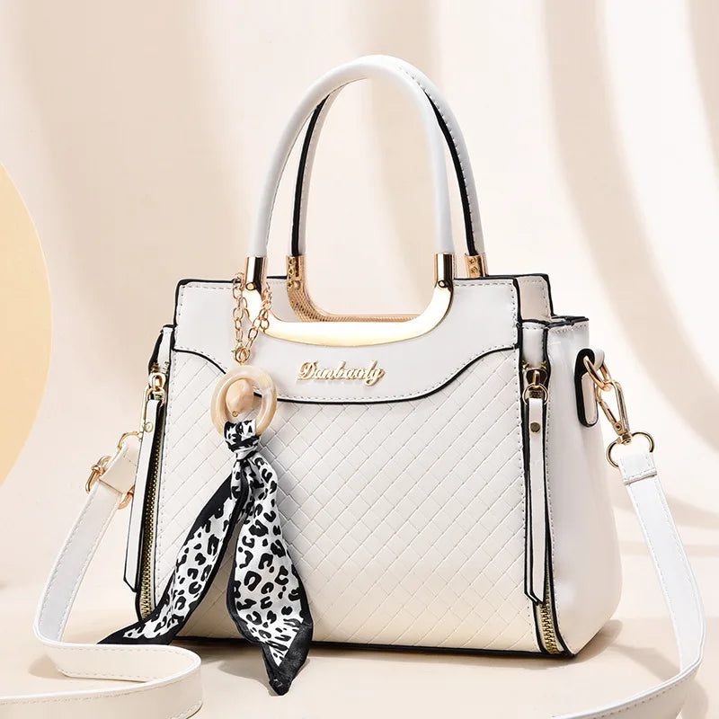 Stylish Black Plaid Crossbody Bag for Moms