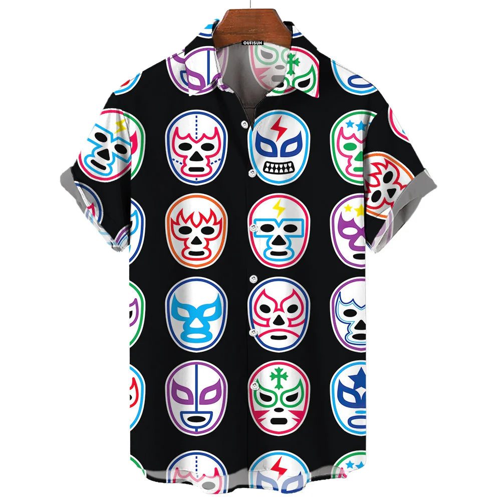 3D Printed Hawaiian Shirts for Men Summer