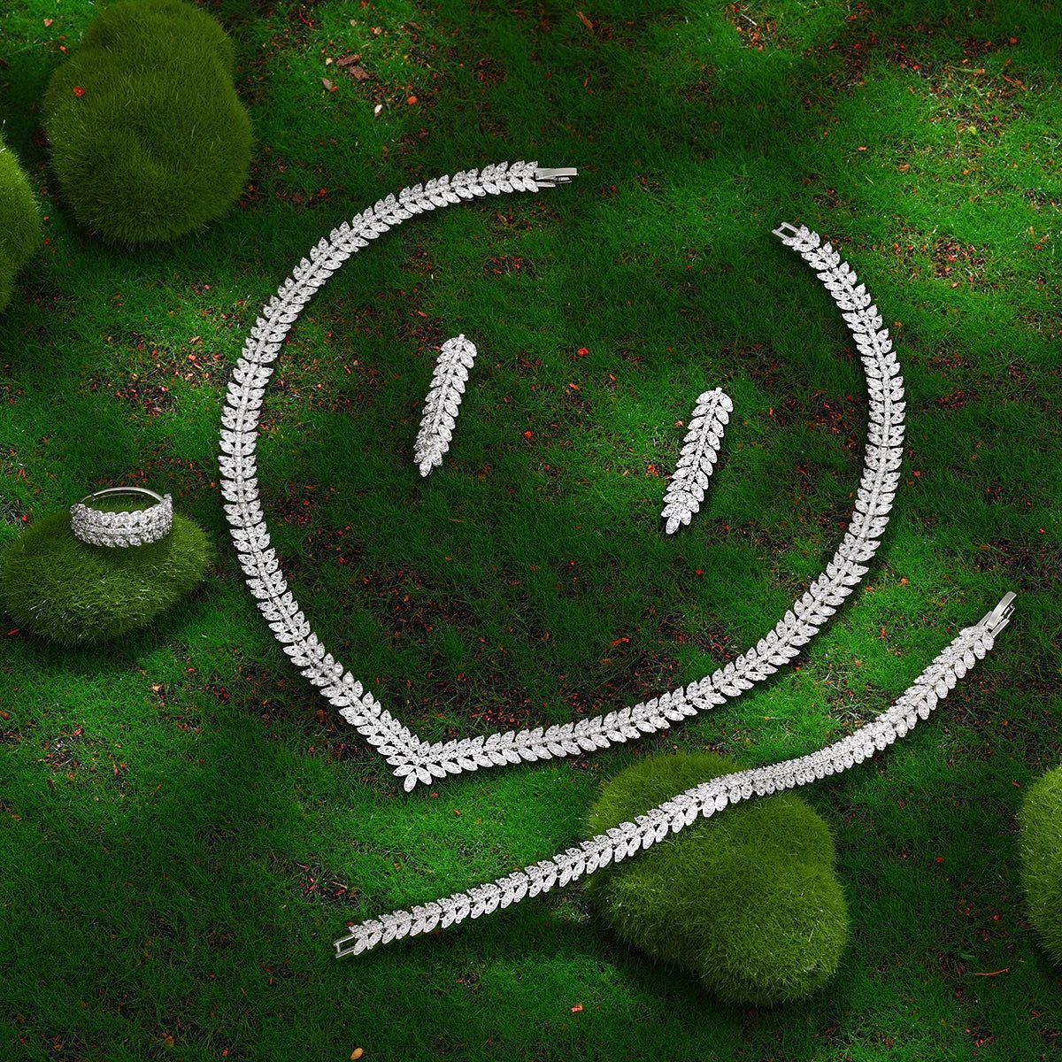 2023 Bridal Wedding Jewelry Set - 4 Pieces