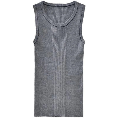 Men's Slim Ribbed Knit Tank Top