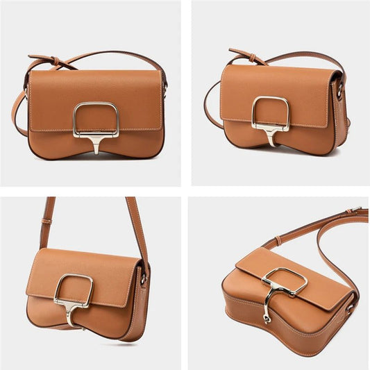 Trendy Cowhide Leather Crossbody Bags for Women