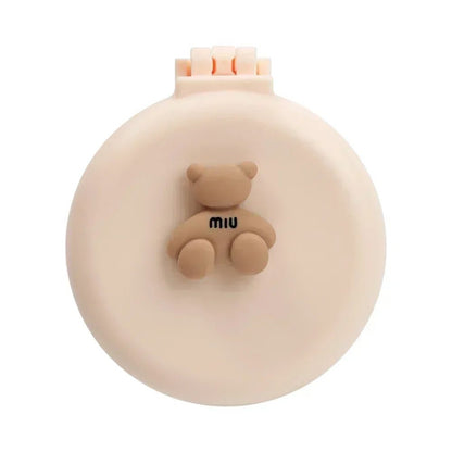 Portable Mini Pocket Mirror Hair Brush
