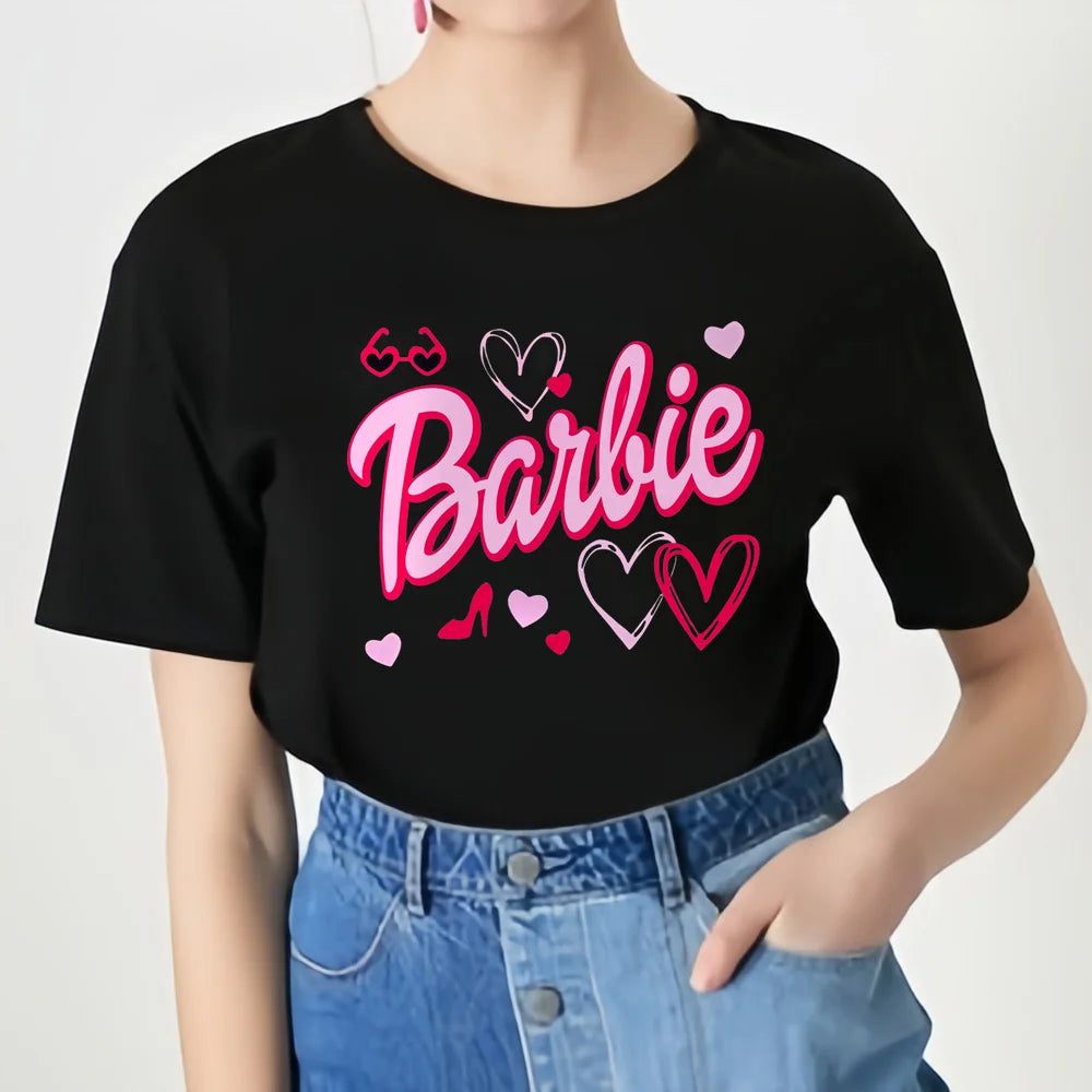Barbie T-Shirt Women: Soft Cotton Summer Tops for Girls