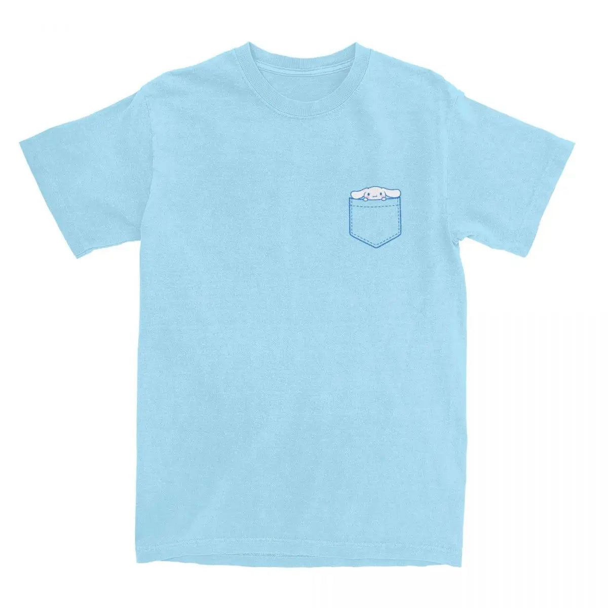 Vintage Cotton Pocket T-Shirt for Men Women