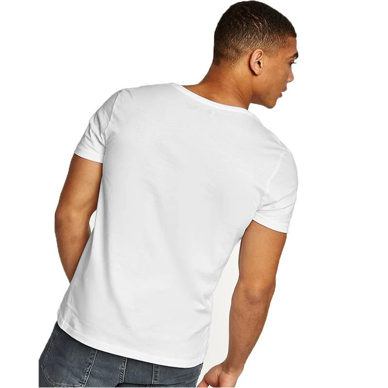 Men's Deep V Neck Casual T-Shirts