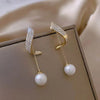 Elegant Imitation Pearl Dangle Earrings for Weddings