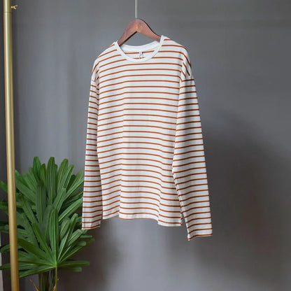 2024 Women's Oversized Striped Long Sleeve T-Shirt