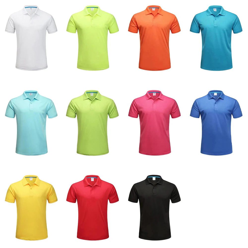 Men's Breathable Quick-Dry Golf Polo Shirts