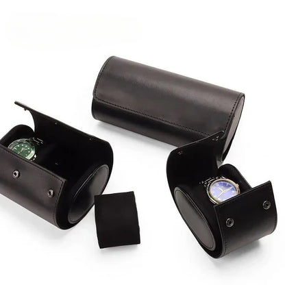 Classic PU Leather Watch Travel Case Organizer