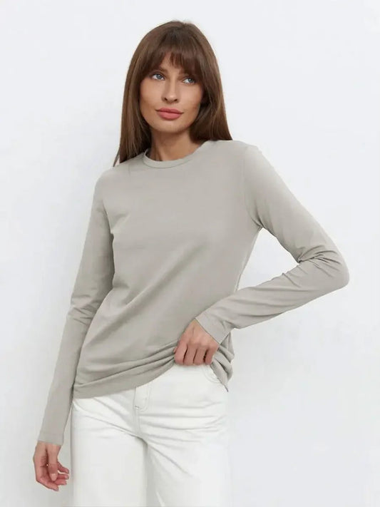 Trendy Long Sleeve Cotton T-Shirts for Women