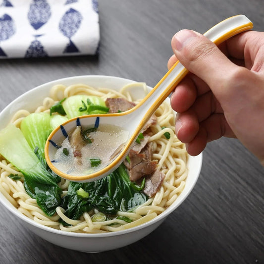 Japanese Long Handle Soup Spoons for Pho