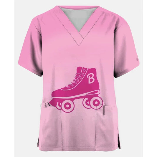 Cute Nurse Scrubs T-Shirt for Women