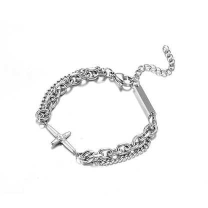 Y2K Vintage Star Multilayer Chain Bracelet