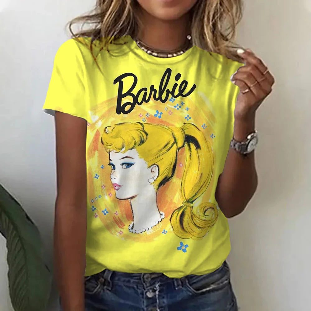 Casual 3D Printed Summer T-Shirt for Women