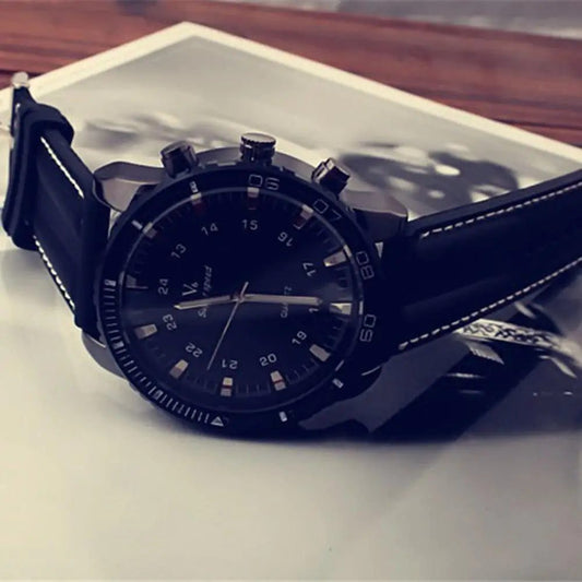 Unisex Sports Quartz Watch with Large Dial