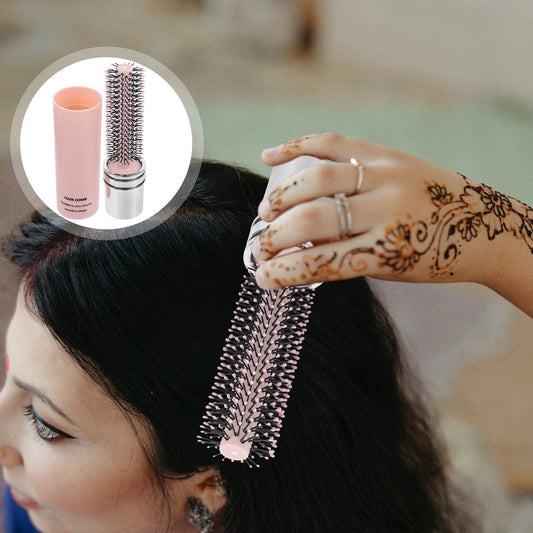 Compact Round Brush for Travel Hair Styling