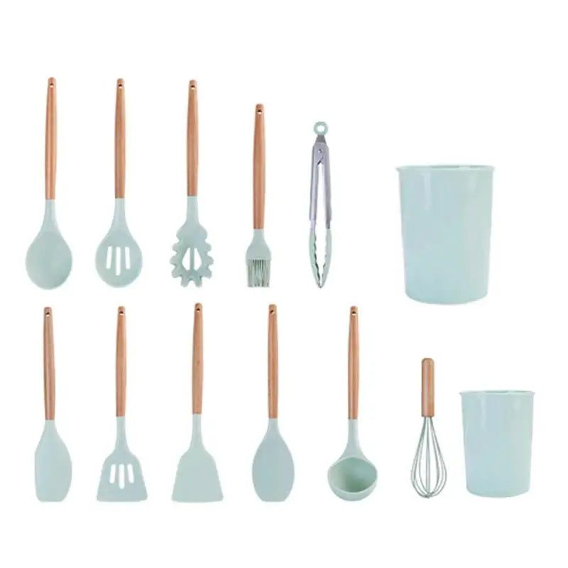 Heat Resistant Silicone Utensil Set for Cooking