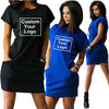 Custom Cotton T-Shirt Dress for Women Summer