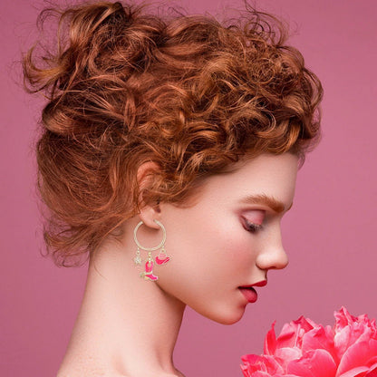 Western Cowboy Hat Boot Earrings for Women