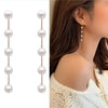 Elegant S925 Silver Pearl Tassel Earrings