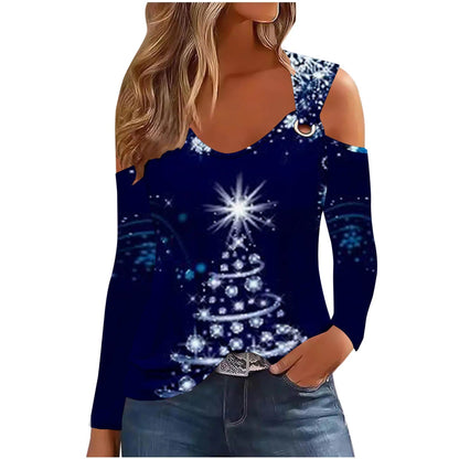 Chic Women's Christmas Cotton T-Shirts Collection