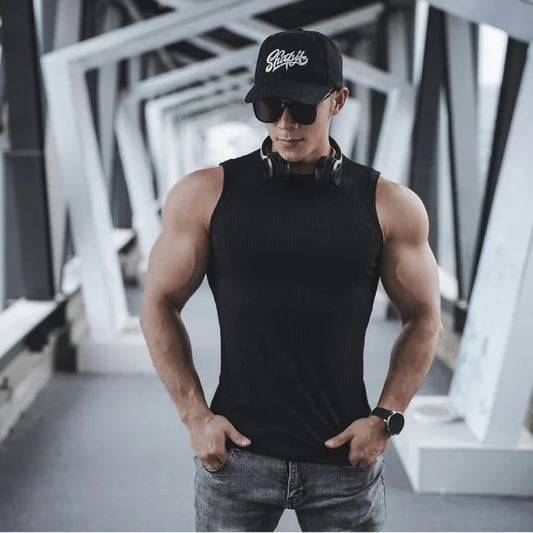 Men's Slim Fit Gym Tank Top Summer