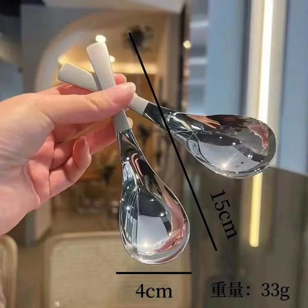 Premium Stainless Steel Chinese Soup Spoons