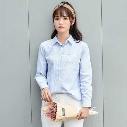Trendy Striped Cotton Shirt for Women