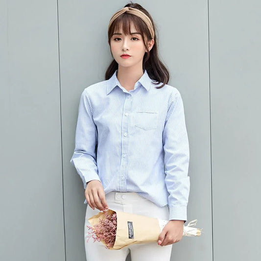 Trendy Striped Cotton Shirt for Women
