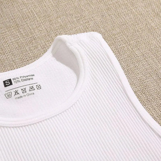 Seamless Rib Knit Yoga Crop Top