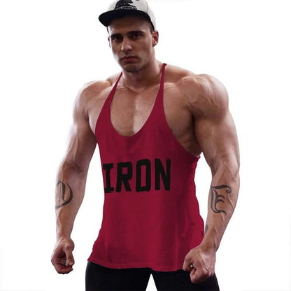Men's Cotton Workout Tank Top for Bodybuilding
