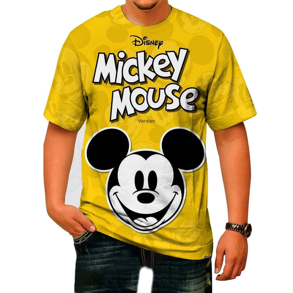 Men's Casual Mickey Mouse Summer T-Shirt