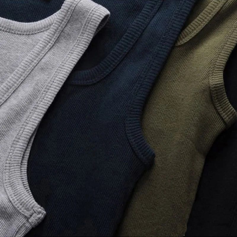 Unisex Ribbed Tank Top for Gym Wear