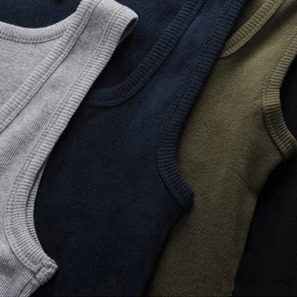 Unisex Ribbed Tank Top for Gym Wear