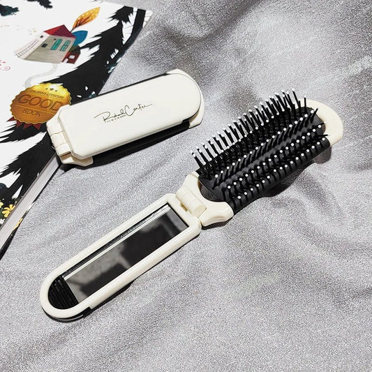 Portable Mini Hair Brush with Mirror