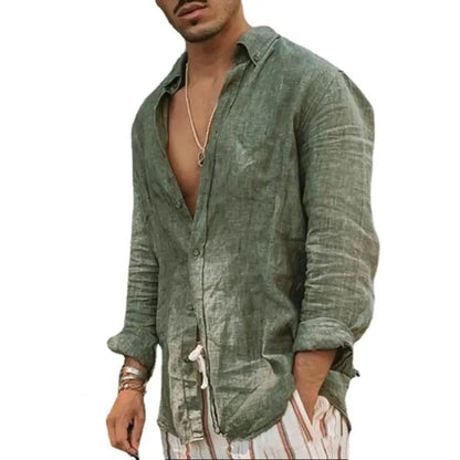 2024 Men's Casual Cotton Linen Shirts