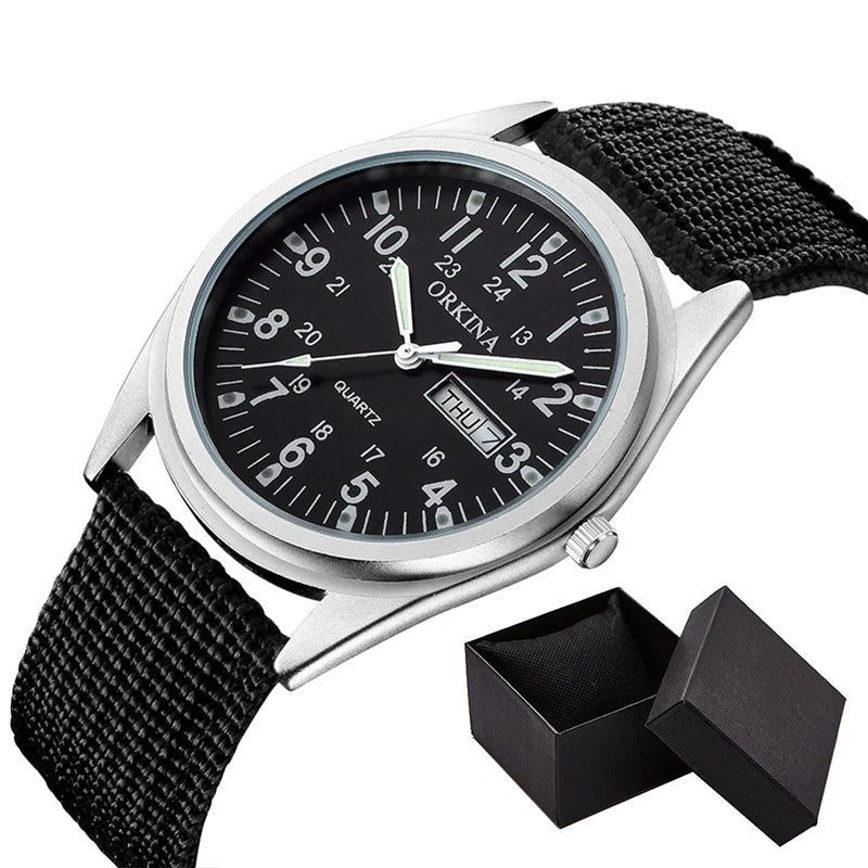 Unisex Luminous Dial Military Sports Quartz Watch