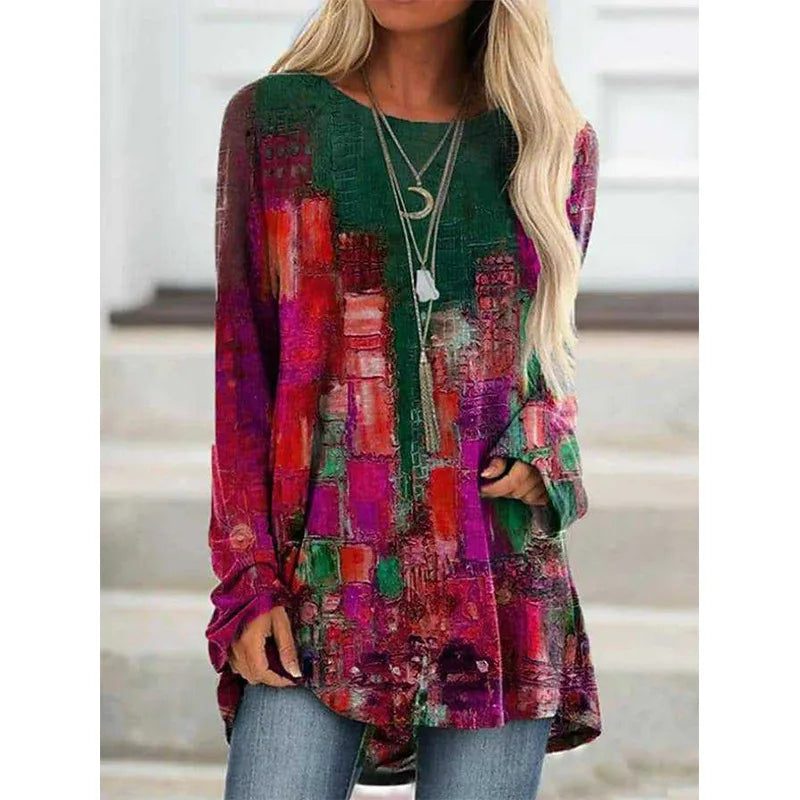 Trendy Long Sleeve Cotton T-Shirts for Women