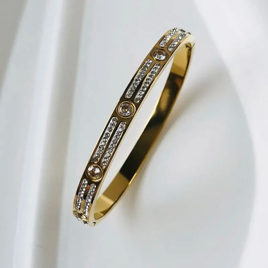 Waterproof Zircon Inlaid Bracelets for Elegance