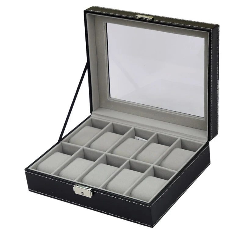 Travel Watch Organizer Case with Jewelry Storage