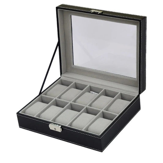 Travel Watch Organizer Case with Jewelry Storage