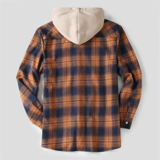Men's Thick Velvet Lined Flannel Shirt