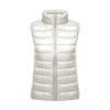 Slim White Sleeveless Down Vest Women Winter