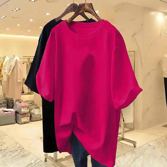 Trendy Oversized Cotton T-Shirts for Women