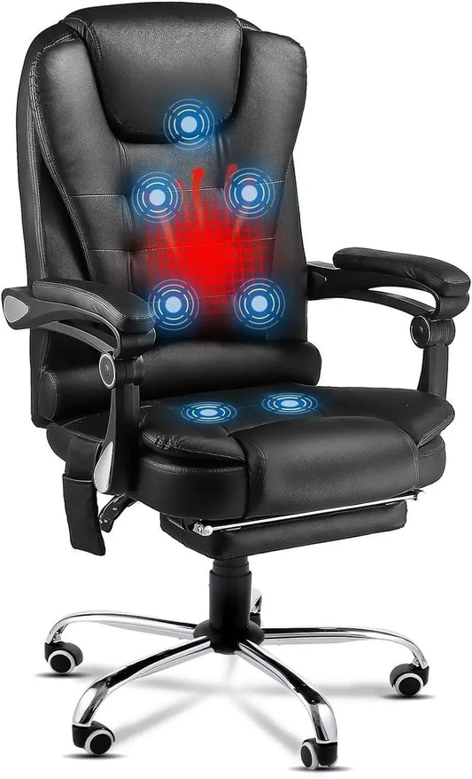Ergonomic Reclining Office Chair with Heat