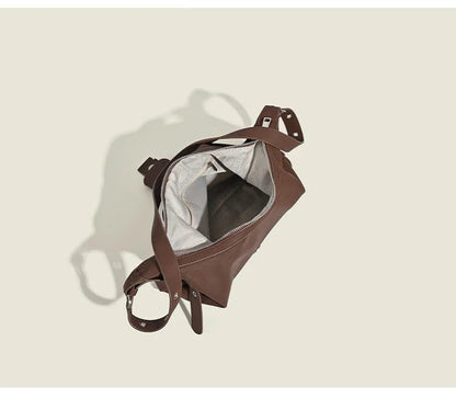 Vintage Suede Shoulder Bag for Women