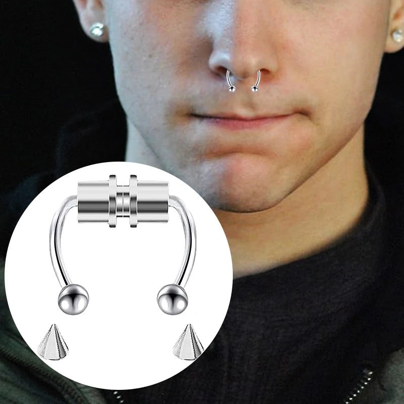 Stainless Steel Fake Septum Nose Ring