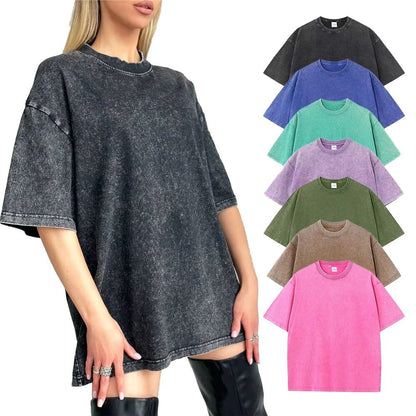 Vintage Oversized Cotton T-Shirts for Women