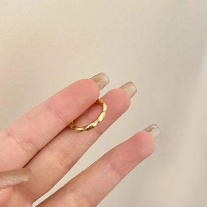 Vintage Red Drop Glazed Rings for Women